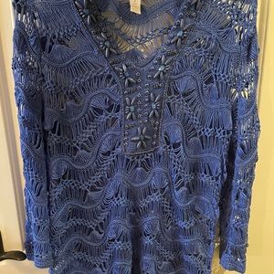 Chico’s Tunic Size 2 (Medium) Purple NWOT